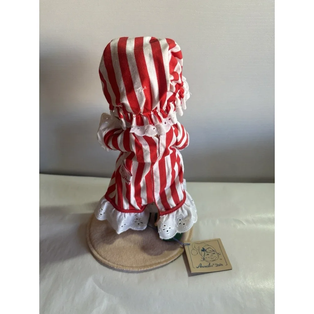 Vintage 1992 Annalee Dolls Christmas Bear In Nightgown And Cap 12